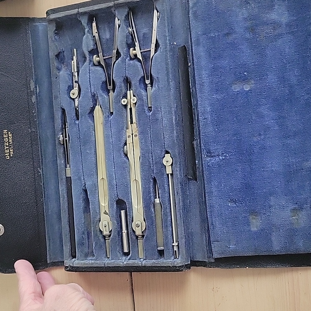 Vintage Dietzgen 'Reliance' Drafting Tools